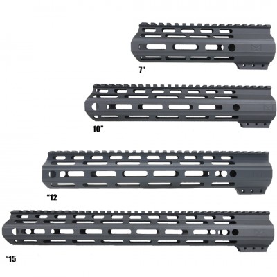 CERAKOTE SNIPER GRAY | AR-15 Angle Cut Clamp on M-LOK Handguard | Made in USA