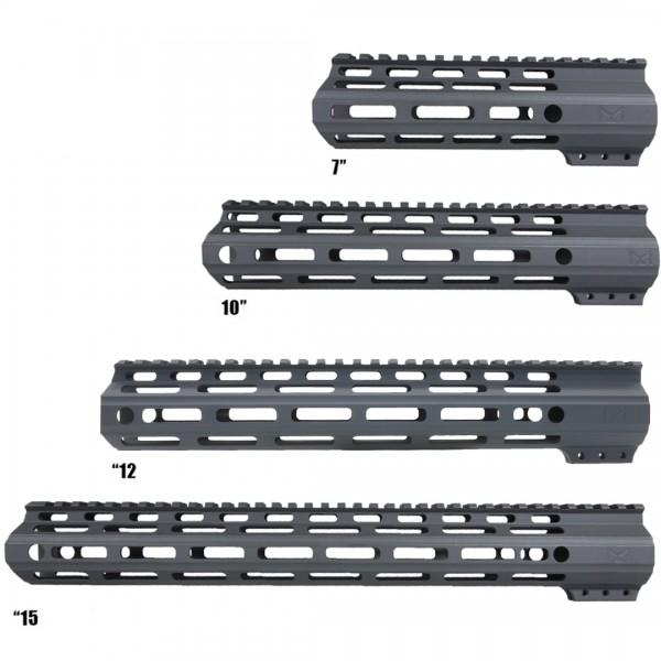 CERAKOTE SNIPER GRAY | AR-15 Angle Cut Clamp on M-LOK Handguard | Made in USA
