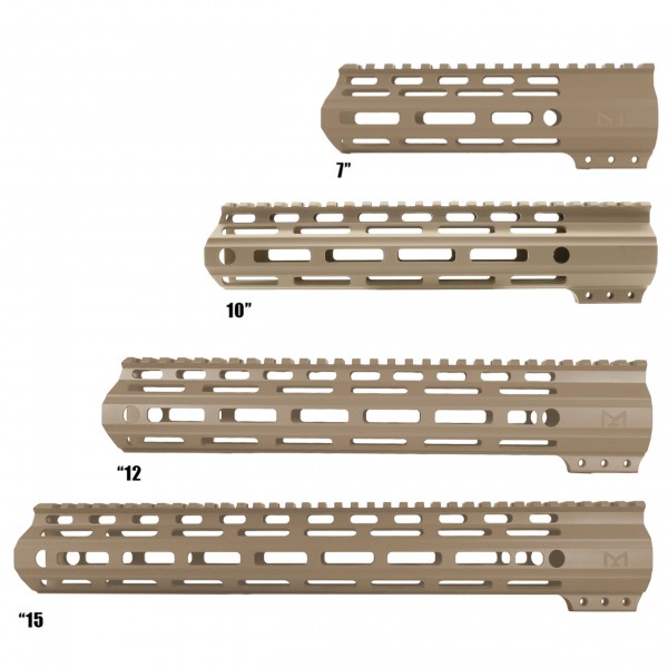 CERAKOTE FDE | AR-15 Angle Cut Clamp on M-LOK Handguard | Made in USA