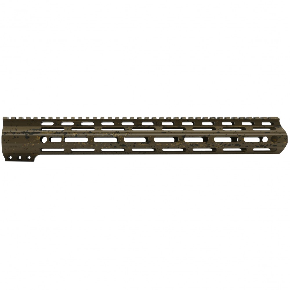 CERAKOTE SPLATTER| AR-15 ANGLE CUT CLAMP ON M-LOK HANDGUARD-BASE FDE- PATTERN-BBR-ODG-GOLD- MADE IN U.S.A