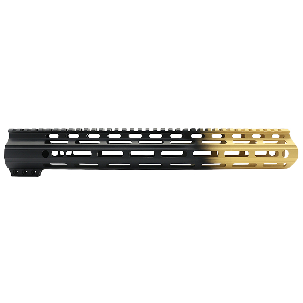 CERAKOTE GRADIENT GOLD| AR-15 ANGLE CUT CLAMP ON M-LOK HANDGUARD-MADE IN U.S.A