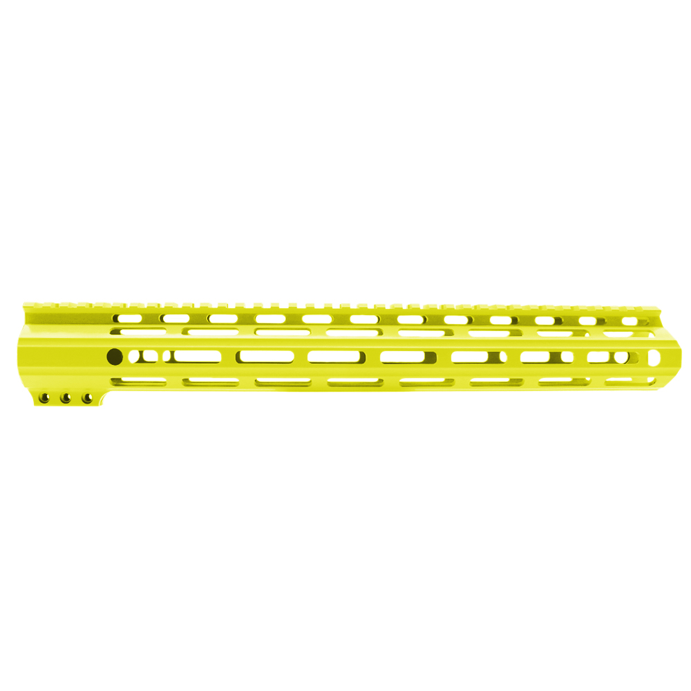 CERAKOTE LEMON ZEST | AR-15 Angle Cut Clamp on M-LOK Handguard | Made in USA