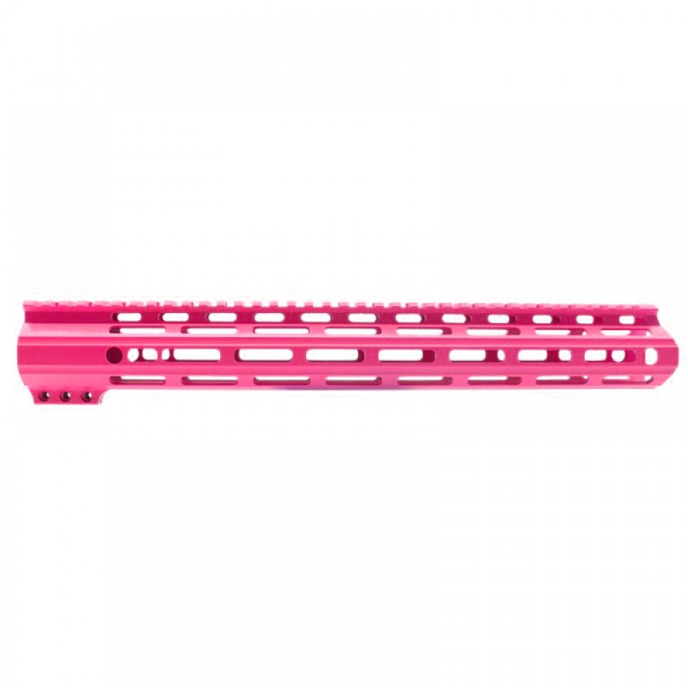 CERAKOTE PINK | AR-15 Angle Cut Clamp on M-LOK Handguard | Made in USA