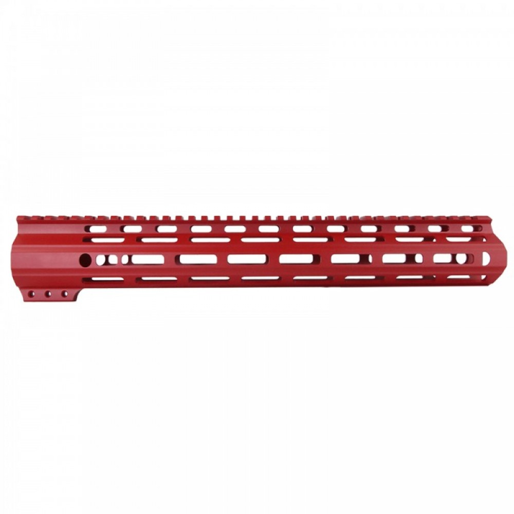 CERAKOTE RED|AR-15 Handguard Muzzle Brake and Back up Sight Combo LENGTH OPTION| FMLUS-D-RED