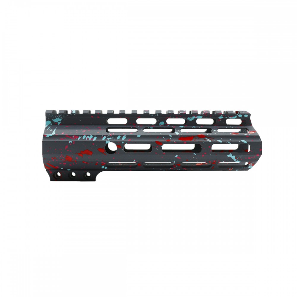 Cerakote Splatter| AR-15 Angle Cut Clamp on M-LOK Handguard-Base Sniper Gray- Pattern- Red- Pink- Robins Egg- Made in U.S.A