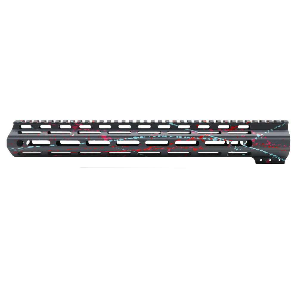 Cerakote Splatter| AR-15 Angle Cut Clamp on M-LOK Handguard-Base Sniper Gray- Pattern- Red- Pink- Robins Egg- Made in U.S.A