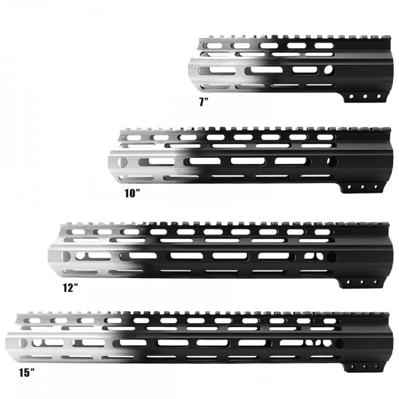 CERAKOTE GRADIENT SLV | AR-15 ANGLE CUT CLAMP ON M-LOK HANDGUARD-MADE IN U.S.A