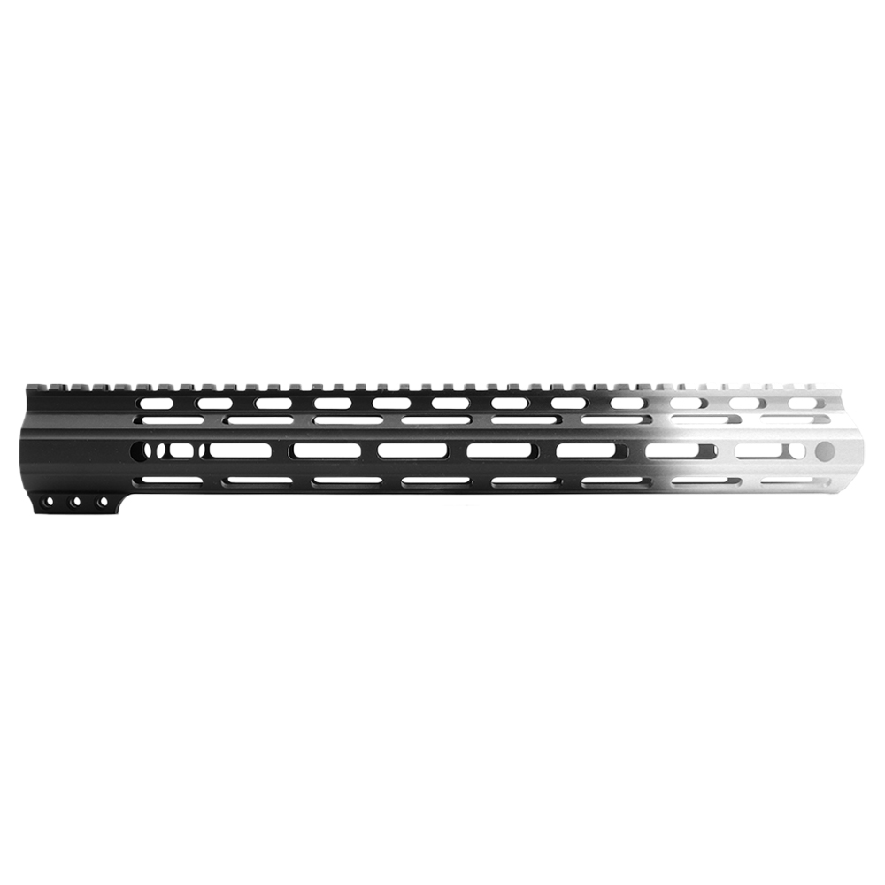 CERAKOTE GRADIENT BRIGHT WHITE| AR-15 ANGLE CUT CLAMP ON M-LOK HANDGUARD-MADE IN U.S.A