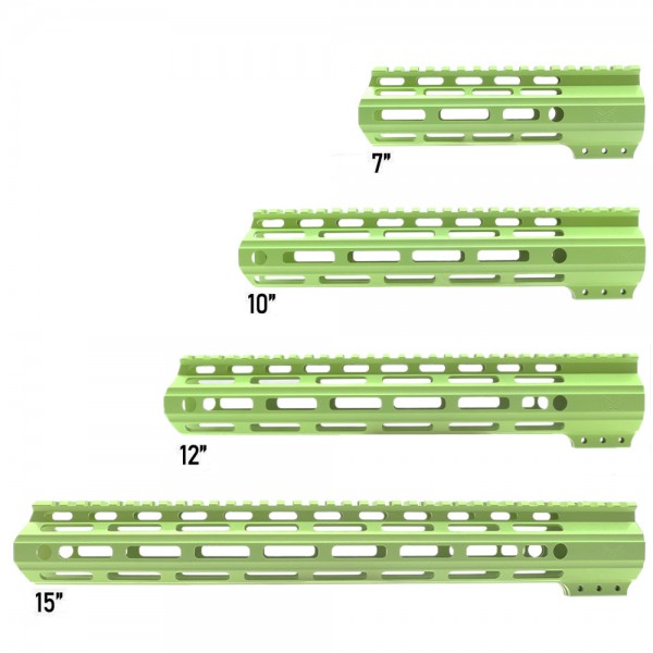CERAKOTE ZOMBIE GREEN | AR-15 Angle Cut Clamp on M-LOK Handguard | Made in USA CERAKOTE ZOMBIE GREEN | AR-15 Angle Cut Clamp on M-LOK Handguard | Made in USA
