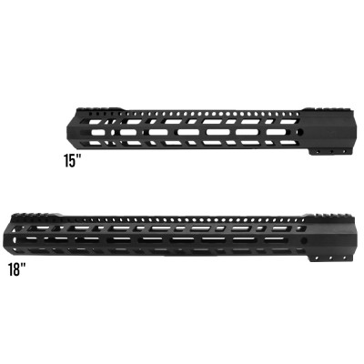 AR-10 / LR-308 15" 18'' Angle Cut Clamp On M-Lok Handguard | Made in USA