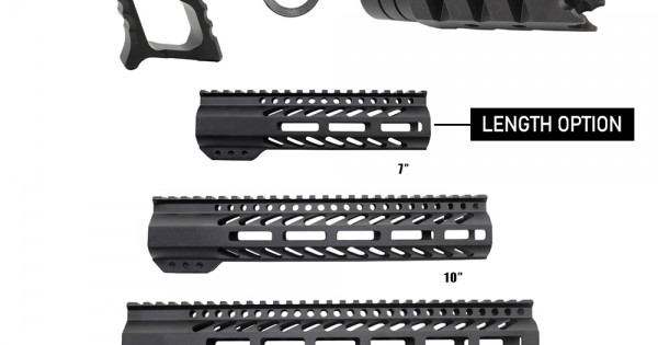 AR-15 Handguard Muzzle Brake and Foregrip Combo LENGTH OPTION| FSSM ...