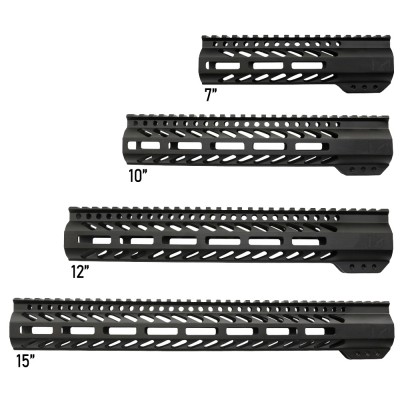 AR-15 M-LOK Super Slim Free Float Handguard  with Steel Barrel Nut | Made in USA