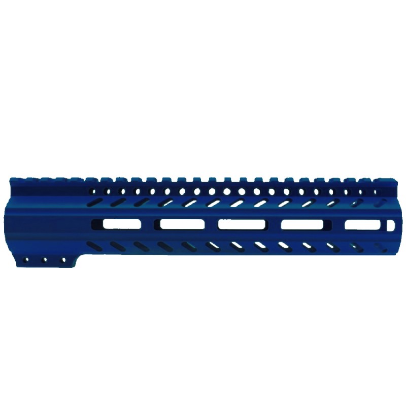 CERAKOTE BLUE FLAME | AR-15 M-LOK Super Slim Free Float Handguard with Steel Barrel Nut | Made in USA CERAKOTE BLUE FLAME | AR-15 M-LOK Super Slim Free Float Handguard with Steel Barrel Nut | Made in USA