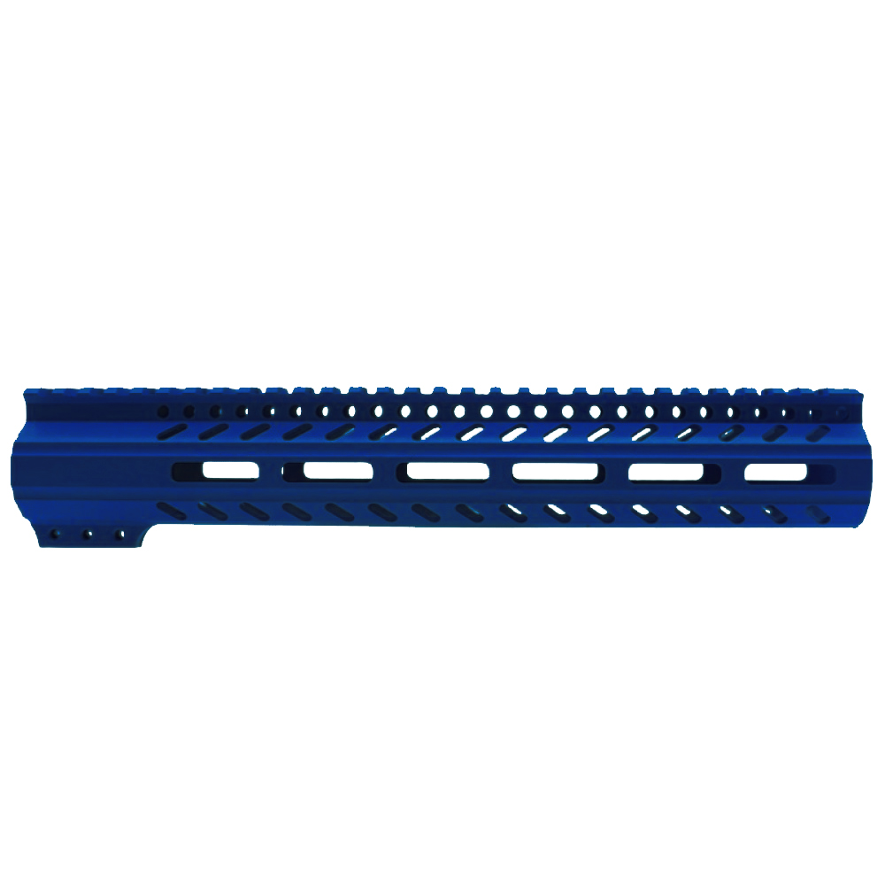 CERAKOTE BLUE FLAME | AR-15 M-LOK Super Slim Free Float Handguard with Steel Barrel Nut | Made in USA CERAKOTE BLUE FLAME | AR-15 M-LOK Super Slim Free Float Handguard with Steel Barrel Nut | Made in USA