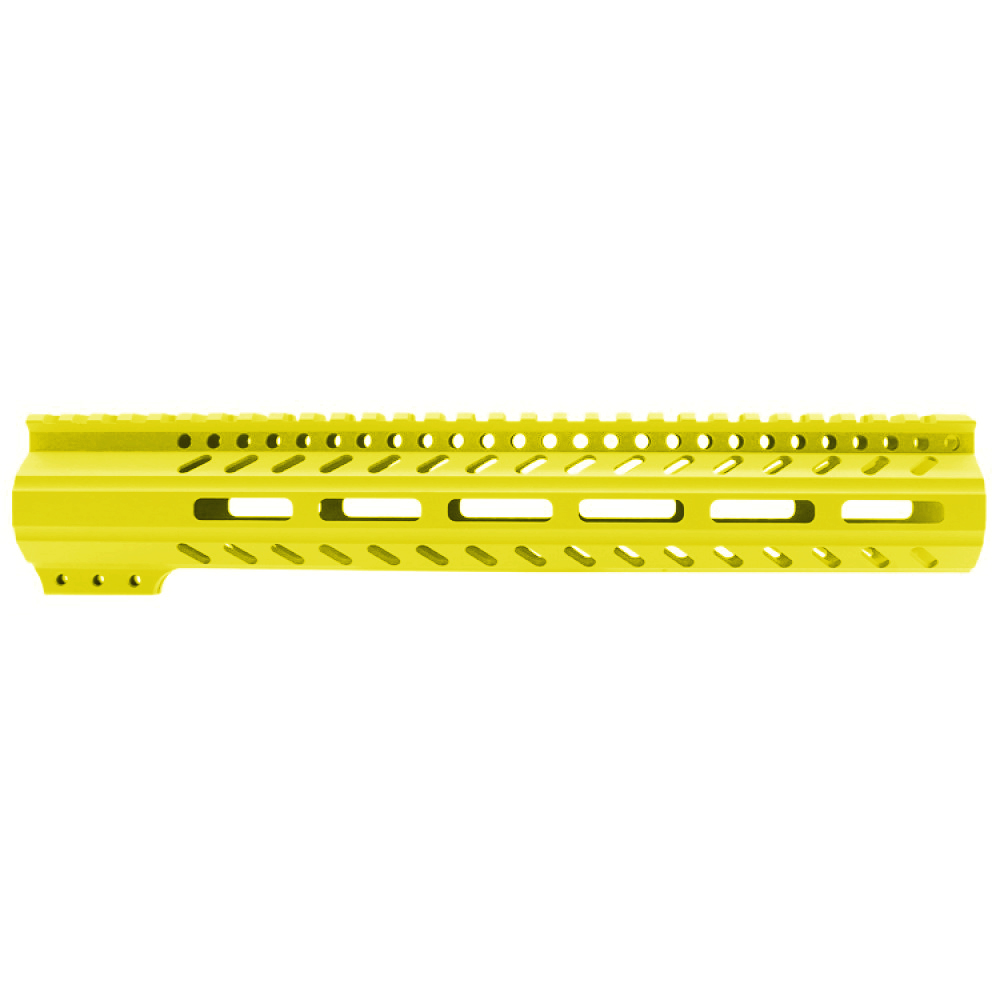 CERAKOTE LEMON ZEST | AR-15 M-LOK Super Slim Free Float Handguard with Steel Barrel Nut | Made in USA