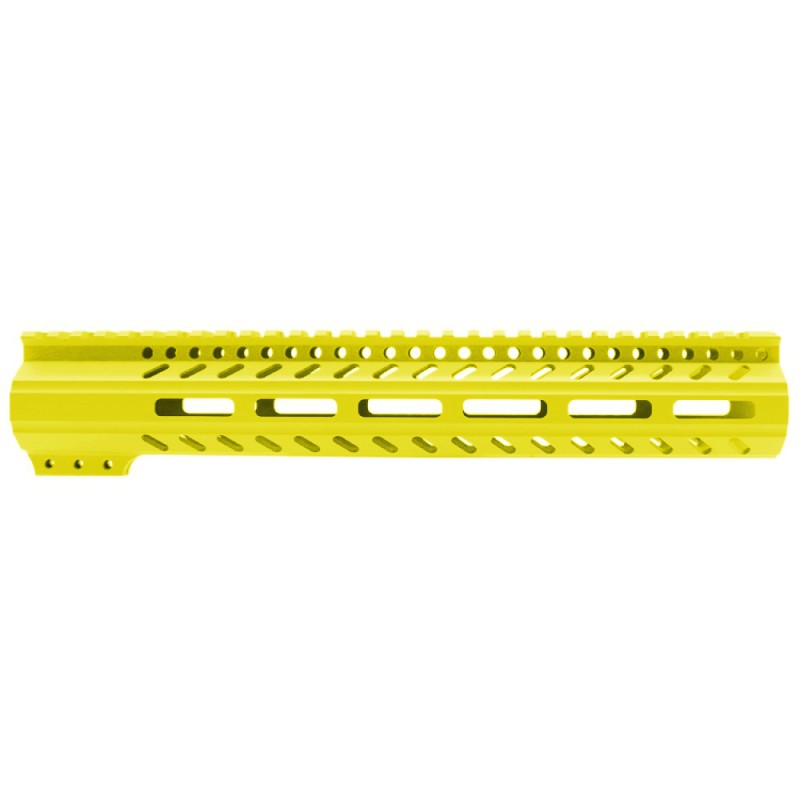 CERAKOTE LEMON ZEST | AR-15 M-LOK Super Slim Free Float Handguard with Steel Barrel Nut | Made in USA