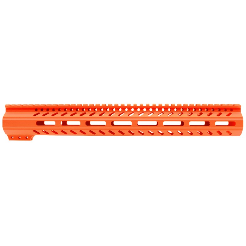 CERAKOTE Orange| AR-15 M-LOK Super Slim Free Float Handguard with Steel Barrel Nut | Made in USA