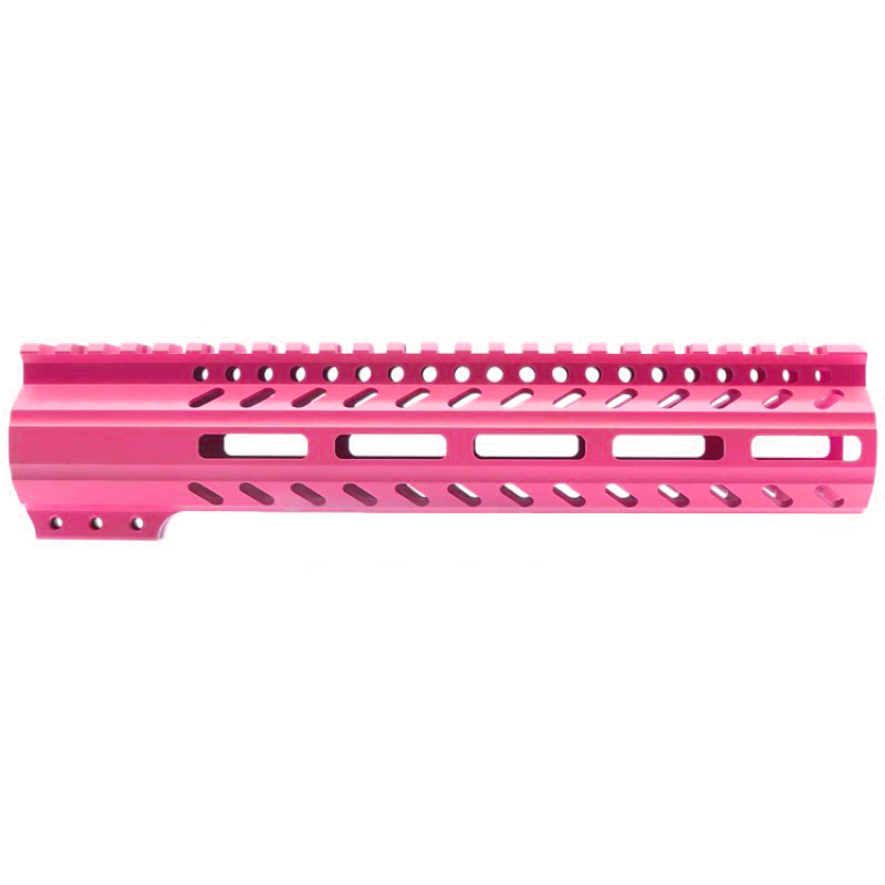 CERAKOTE PINK | AR-15 M-LOK Super Slim Free Float Handguard with Steel Barrel Nut | Made in USA