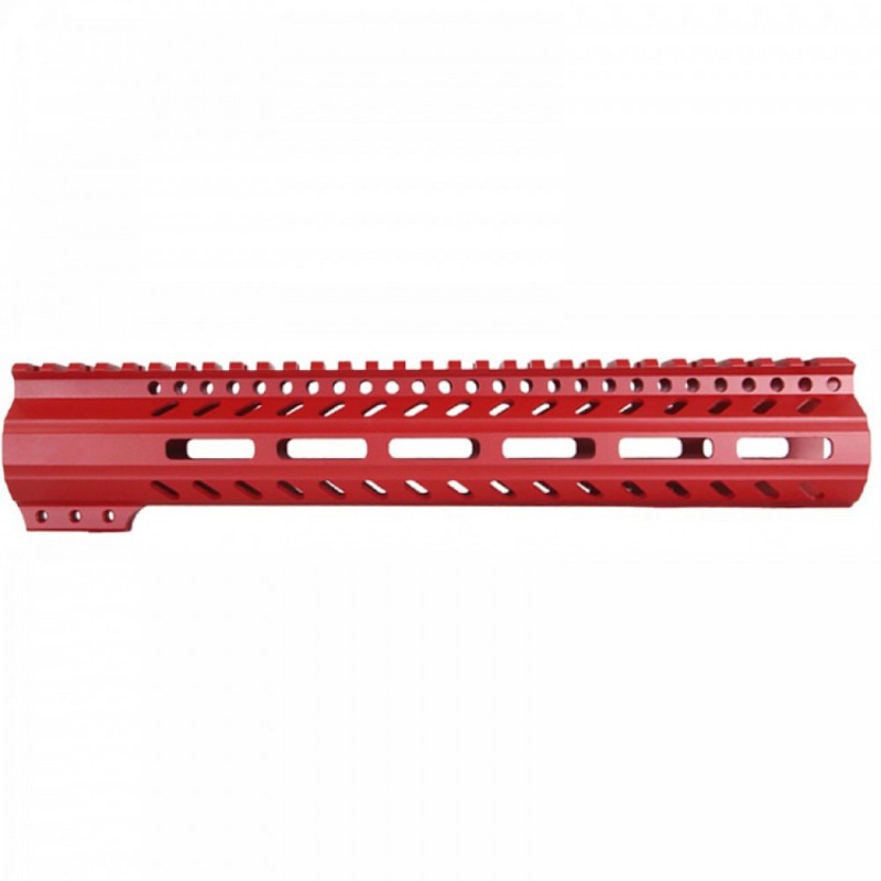 CERAKOTE RED| AR-15 Handguard Muzzle Brake and Foregrip Combo LENGTH OPTION| FSSM-RED