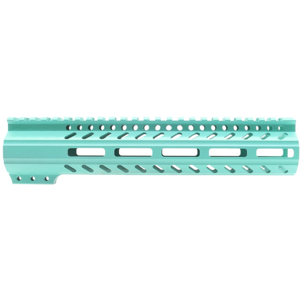 CERAKOTE ROBINS EGG  | AR-15 M-LOK Super Slim Free Float Handguard with Steel Barrel Nut | Made in USA