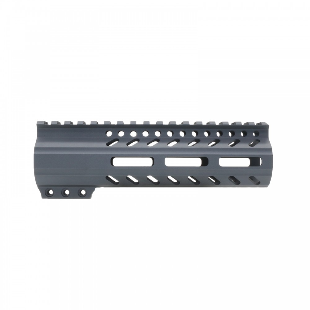 CERAKOTE SNIPER GRAY | AR-15 M-LOK Super Slim Free Float Handguard with Steel Barrel Nut | Made in USA