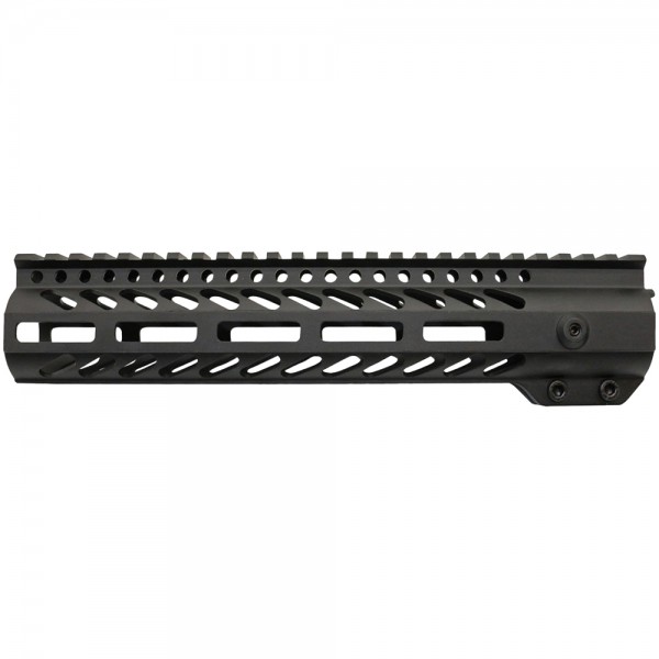 AR-15 10'' M-LOK Super Slim Free Float Handguard with Steel Barrel Nut AR-15 10'' M-LOK Super Slim Free Float Handguard with Steel Barrel Nut