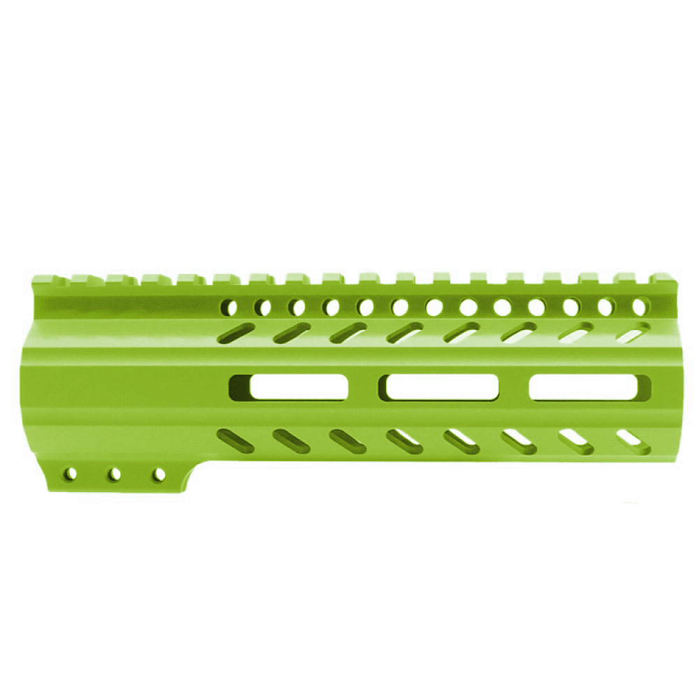 CERAKOTE ZOMBIE GREEN | AR-15 M-LOK Super Slim Free Float Handguard with Steel Barrel Nut | Made in USA