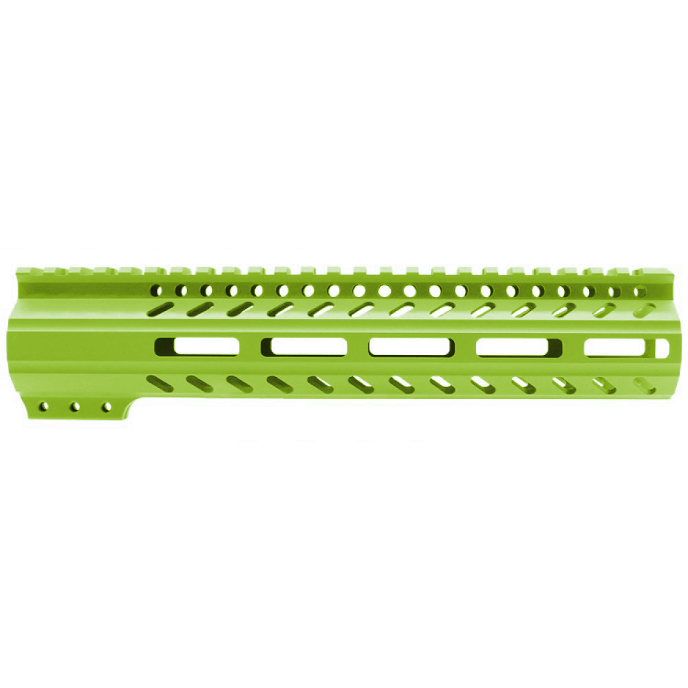 CERAKOTE ZOMBIE GREEN | AR-15 M-LOK Super Slim Free Float Handguard with Steel Barrel Nut | Made in USA