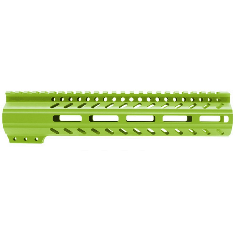 CERAKOTE ZOMBIE GREEN | AR-15 M-LOK Super Slim Free Float Handguard with Steel Barrel Nut | Made in USA