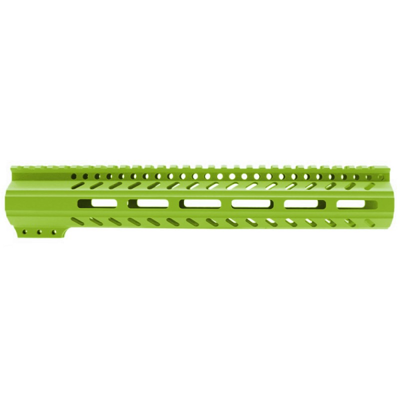 CERAKOTE ZOMBIE GREEN | AR-15 M-LOK Super Slim Free Float Handguard with Steel Barrel Nut | Made in USA