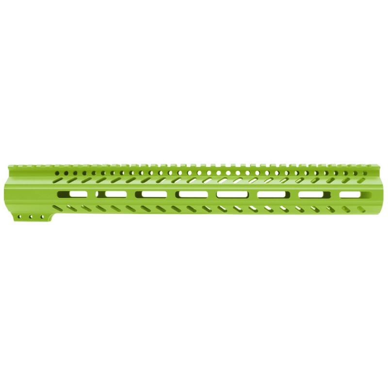 CERAKOTE ZOMBIE GREEN | AR-15 M-LOK Super Slim Free Float Handguard with Steel Barrel Nut | Made in USA