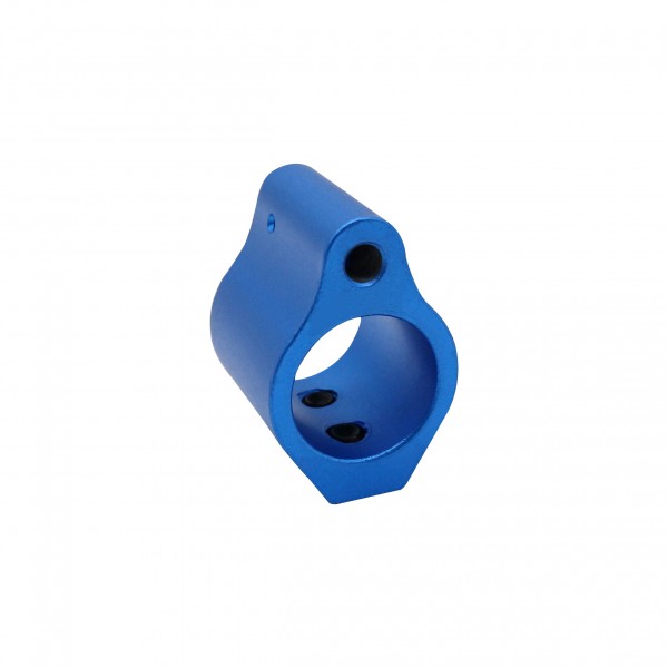 Low Profile Blue Aluminum Gas Block- .750" Diameter | MADE IN U.S.A