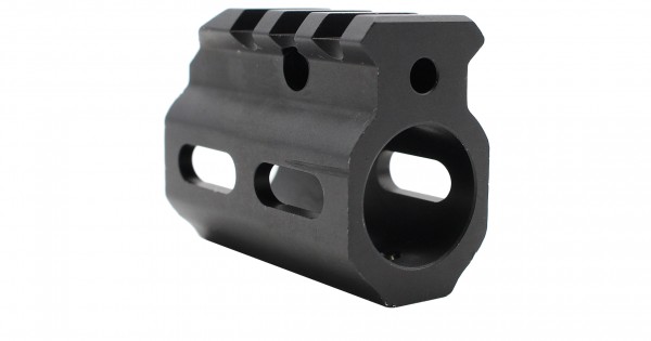 AR Picatinny Style Single Rail Gas Block .750 Dia. | Skeletonized