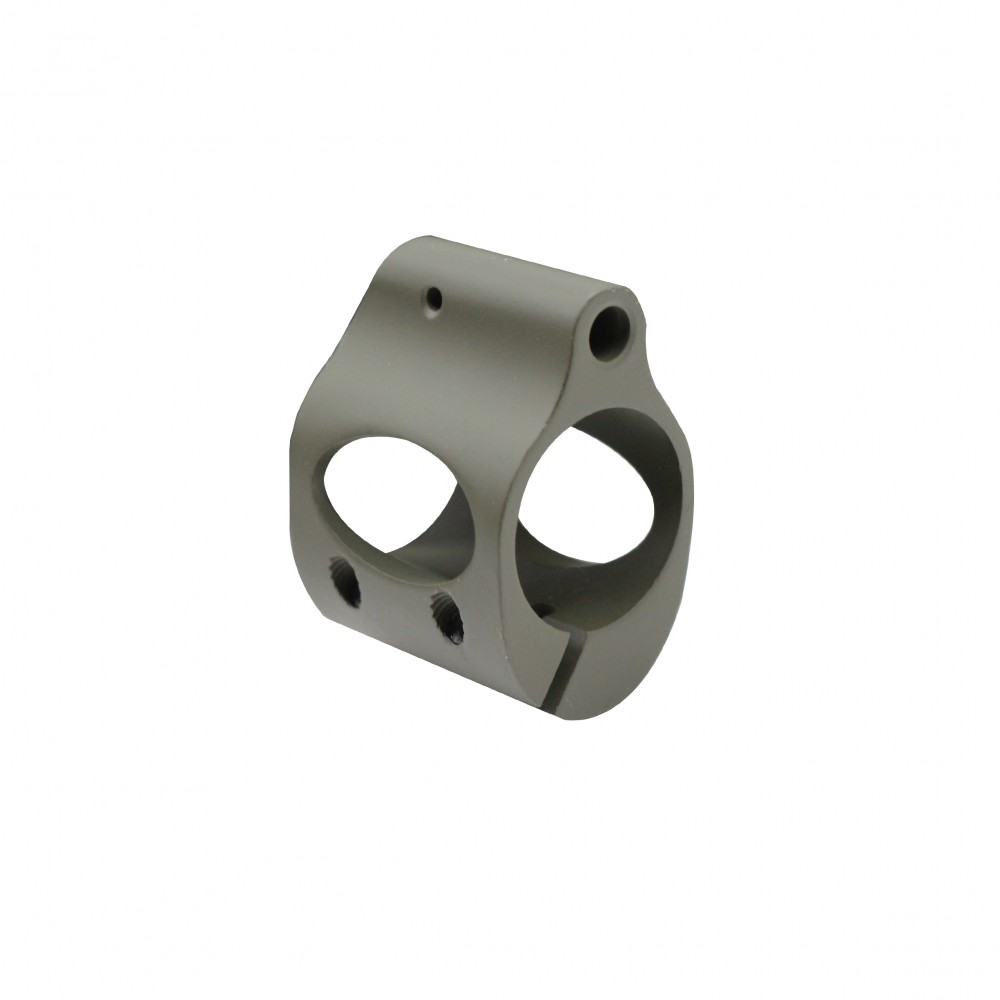 Cerakote OD-Green | Low Profile Steel Micro Gas Block - Clamp-on Design