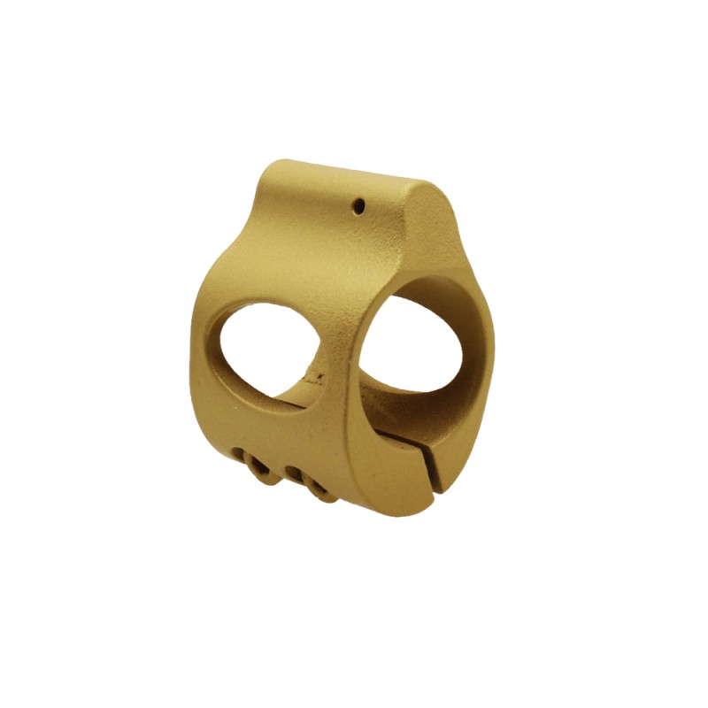 CERAKOTE COLOR OPTION| Low Profile Steel Micro Gas Block Clamp-On Design