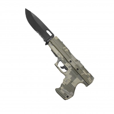 Drop Point Tactical Spring Assisted Opening Knife