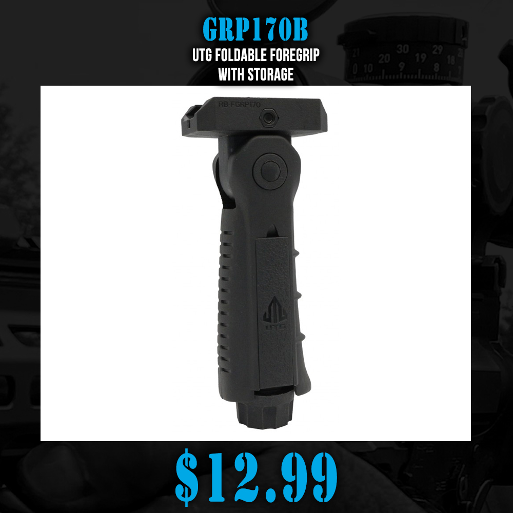 UTG Foldable Foregrip with Storage UTG Foldable Foregrip with Storage