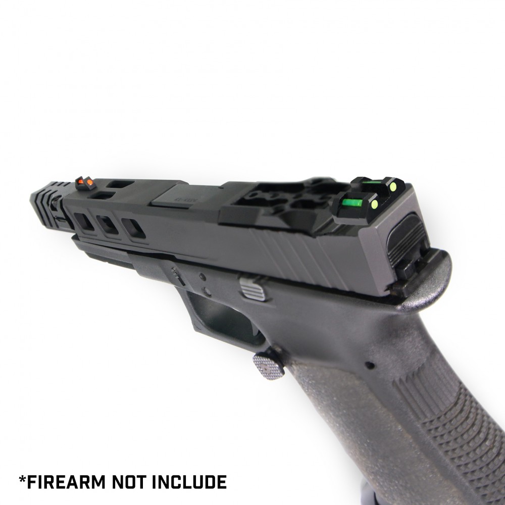 Glock Fiber Optic Front and Rear Handgun Sights for Glock Pistols