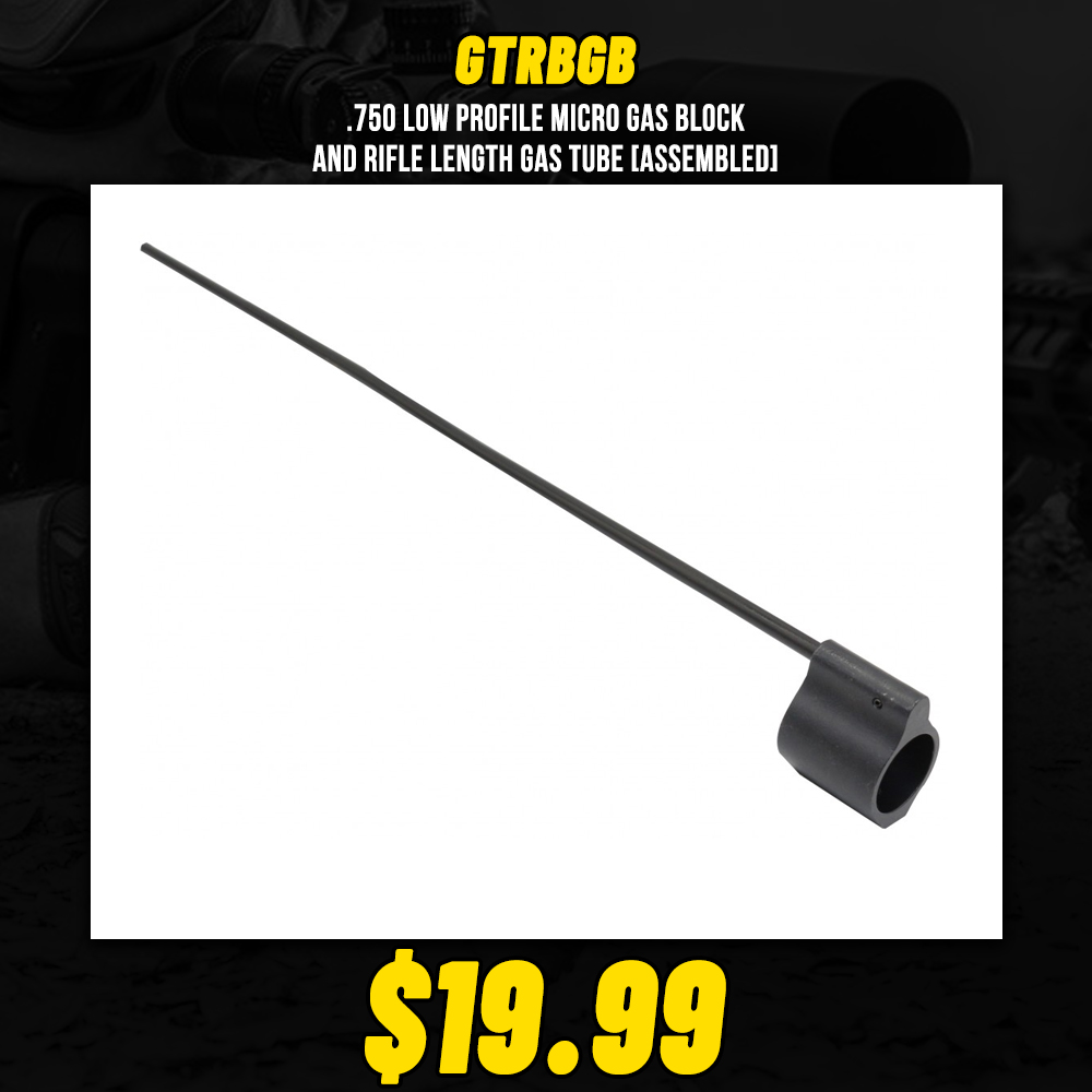.750 Low Profile Micro Gas Block And Rifle Length Gas Tube [Assembled]