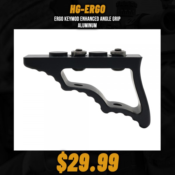 ERGO Keymod Enhanced Angle Grip| Aluminum  