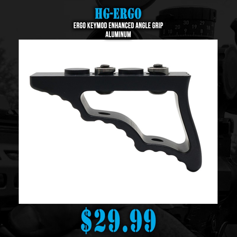 ERGO Keymod Enhanced Angle Grip| Aluminum  