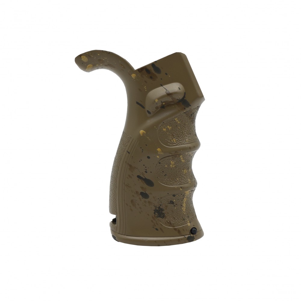 Cerakote Splatter| AR Polymer Pistol Grip - Base FDE-Pattern-BBR-ODG-GOLD