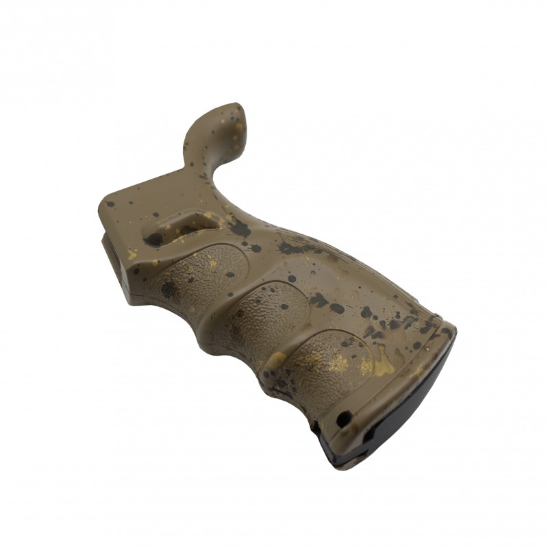 Cerakote Splatter| AR Polymer Pistol Grip - Base FDE-Pattern-BBR-ODG-GOLD