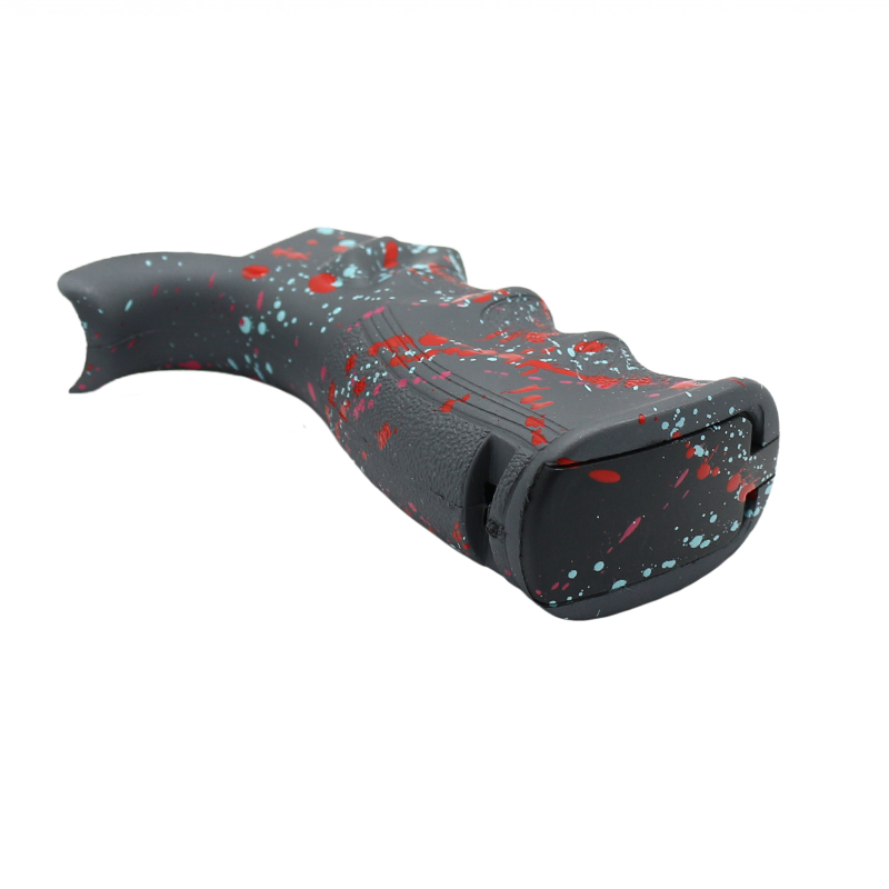 Cerakote Splatter| AR Polymer Pistol Grip - Base Sniper Gray- Pattern- Red- Pink- Robins Egg