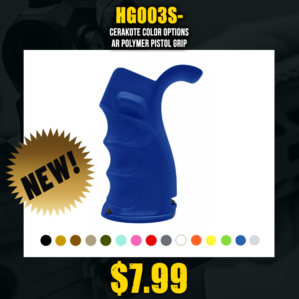 CERAKOTE COLOR OPTIONS AR Polymer Pistol Grip CERAKOTE COLOR OPTIONS AR Polymer Pistol Grip