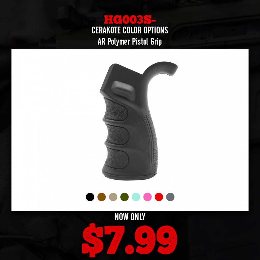 CERAKOTE COLOR OPTIONS AR Polymer Pistol Grip