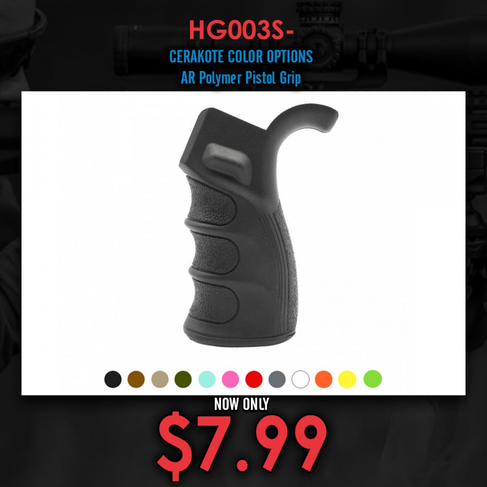 CERAKOTE COLOR OPTIONS AR Polymer Pistol Grip