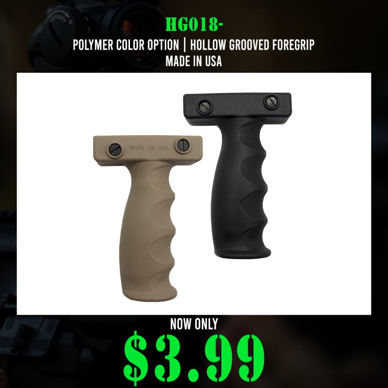 POLYMER COLOR OPTION| Hollow Grooved Foregrip| MADE IN USA