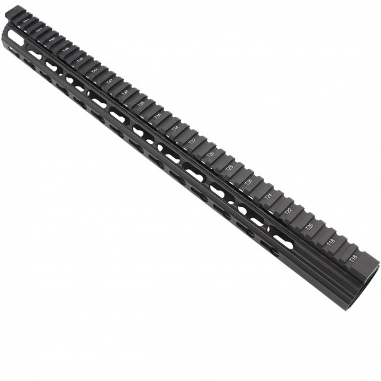 AR-10 / LR-308 16.5" Slim Keymod Free Float Clamp-On Style Hand Guard W/ Detachable Rails AR-10 / LR-308 16.5" Slim Keymod Free Float Clamp-On Style Hand Guard W/ Detachable Rails