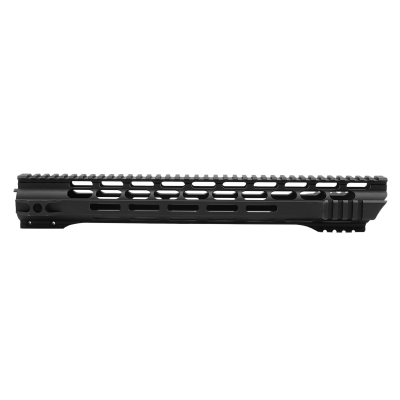 AR-15 Skeleton Free Float Handguard 15 Inch- Slant Cut-BLACK- Made in USA 